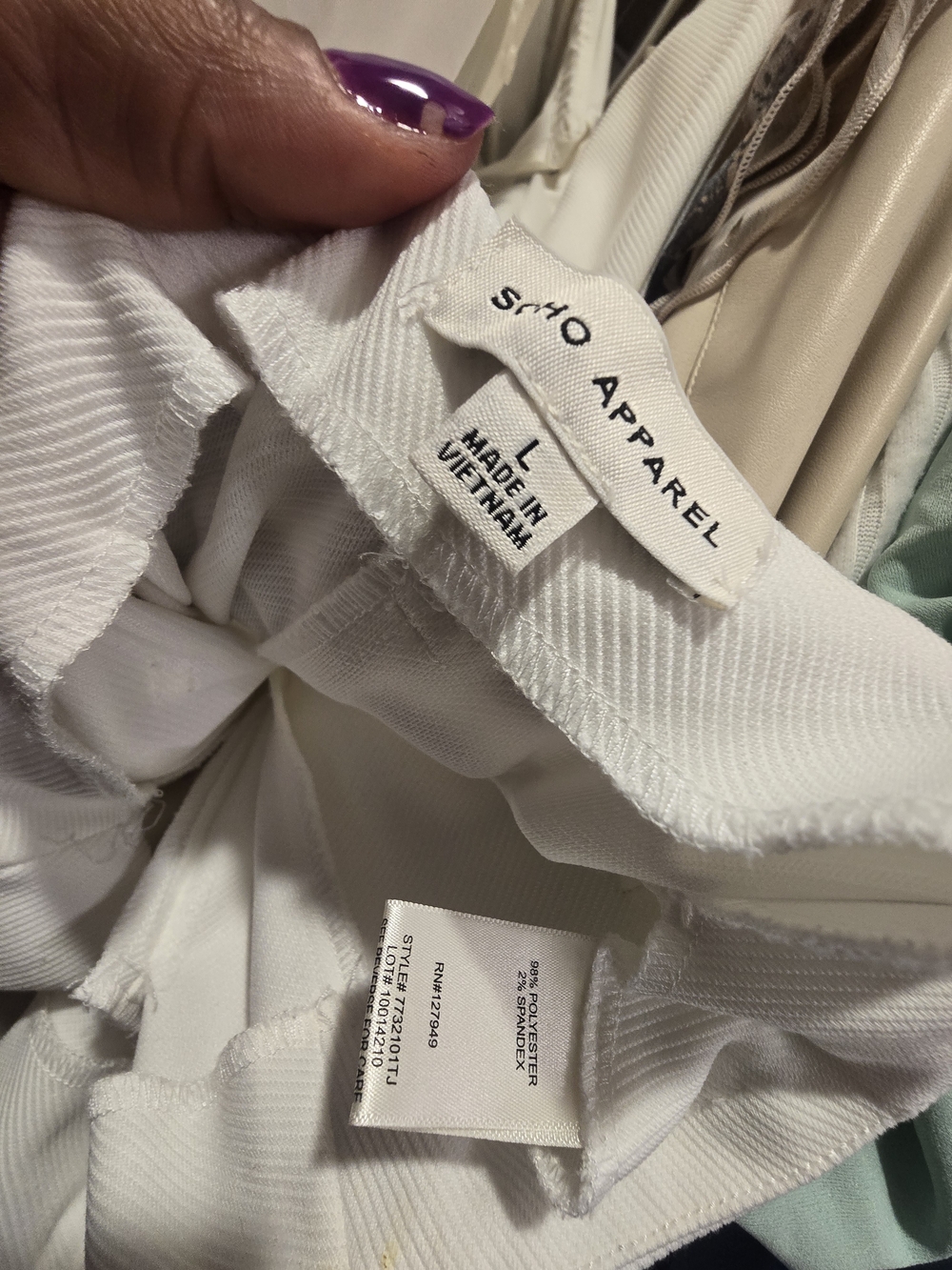 Soho Apparel White Women's Trousers